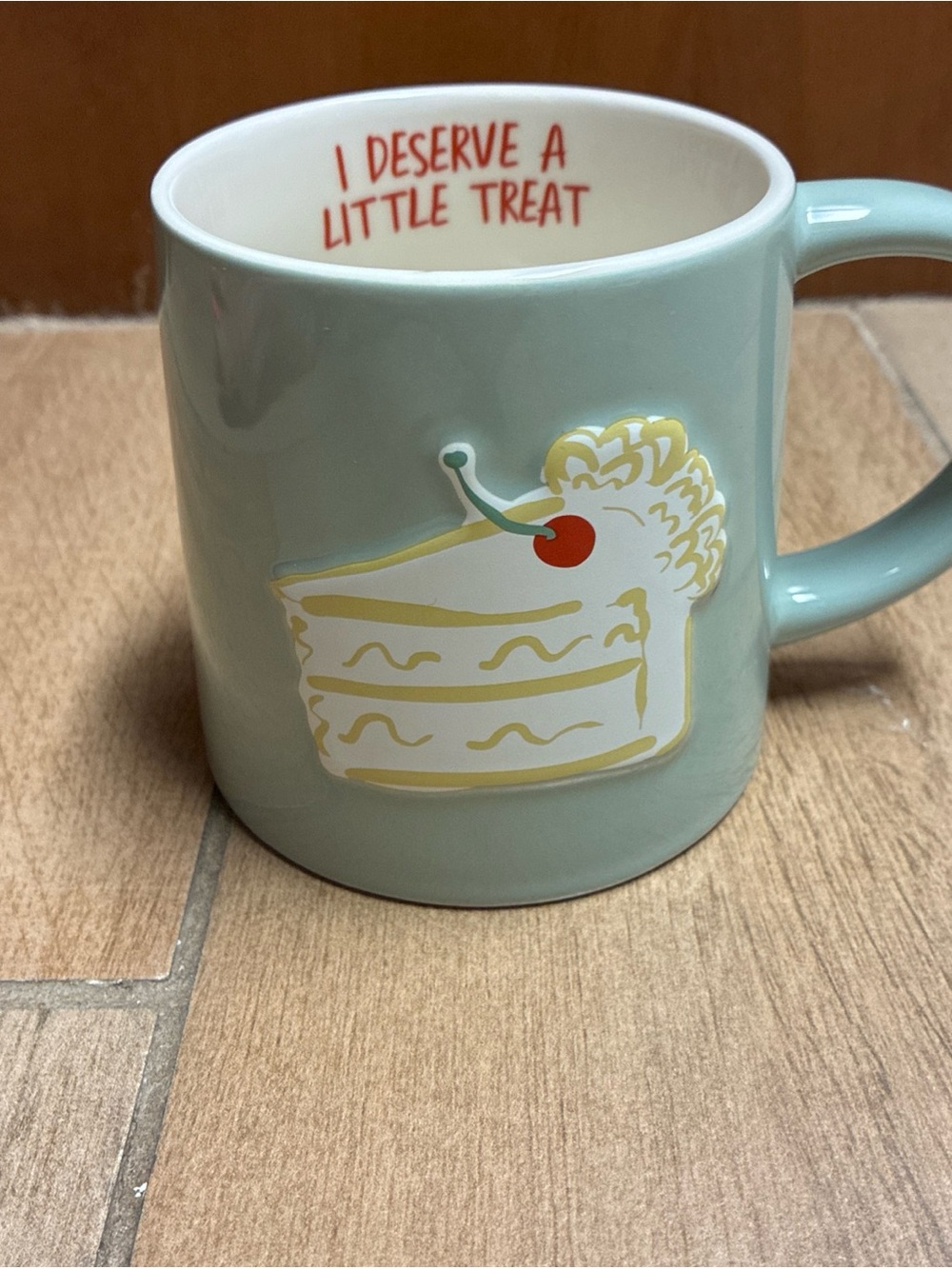 Target Mint Green Cake Slice Mug with Cherry Accent